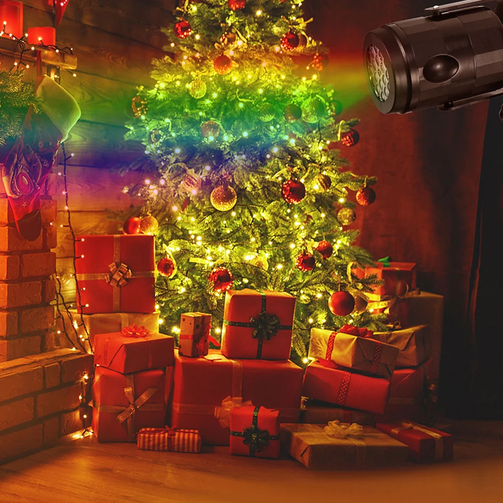 

1Pcs Christmas LED Projection Light Indoor Projection Lamp Durable Xmas Christmas Decorative Lamp Rotary Projector