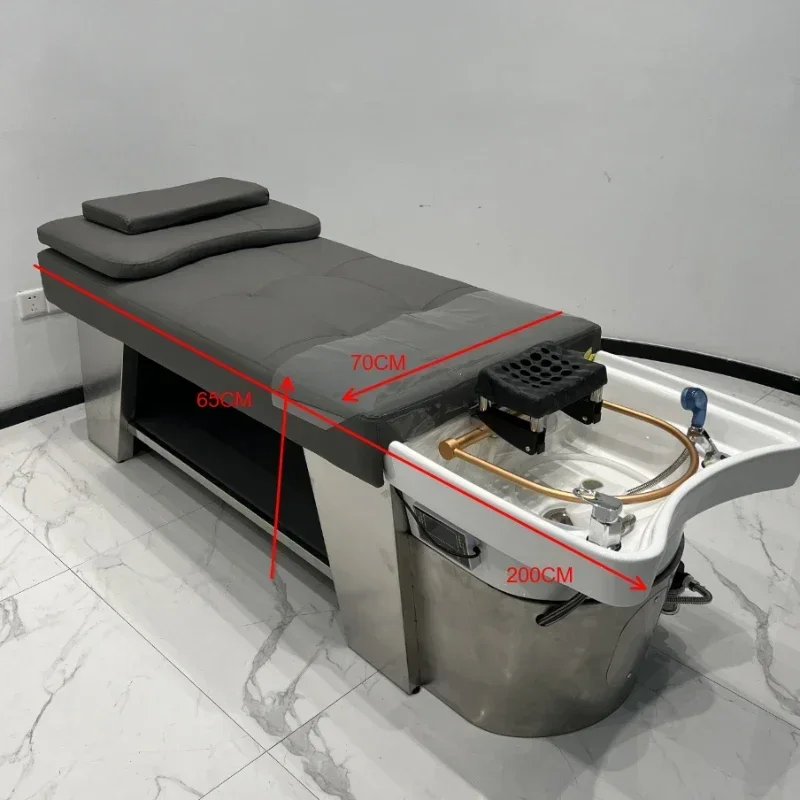 Shampoo Chair Lying Completely for Hair HairFlushingCeramic Basin