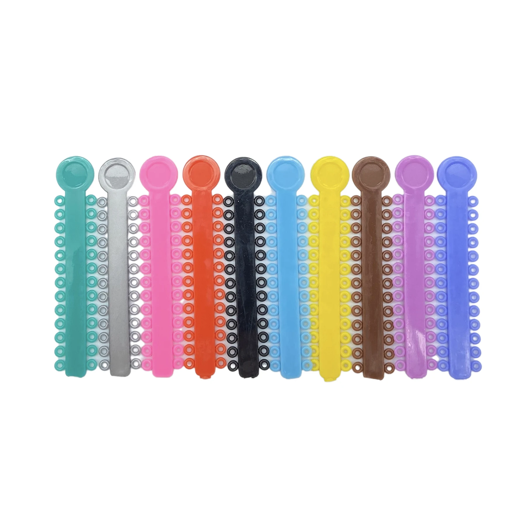 1Pack=1040PCS/40Sticks Dental Orthodontic Elastic Ligature Ties Bands for Brackets Braces Colourful to Choose