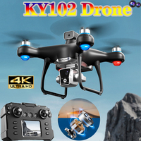 Brushless Obstacle Avoidance Quadcopter High-definition Aerial Photography Long-range Remote-controlled Aircraft New KY102 Drone