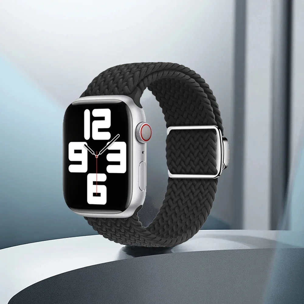 حزام نايلون لساعة أبل الترا 3/2 49 مللي متر سوار مغناطيسي مضفر iWatch 11 10 9 8 7 6 5 SE3 46 مللي متر 42 مللي متر 45 مللي متر 41 مللي متر 44/40 مللي متر الفرقة