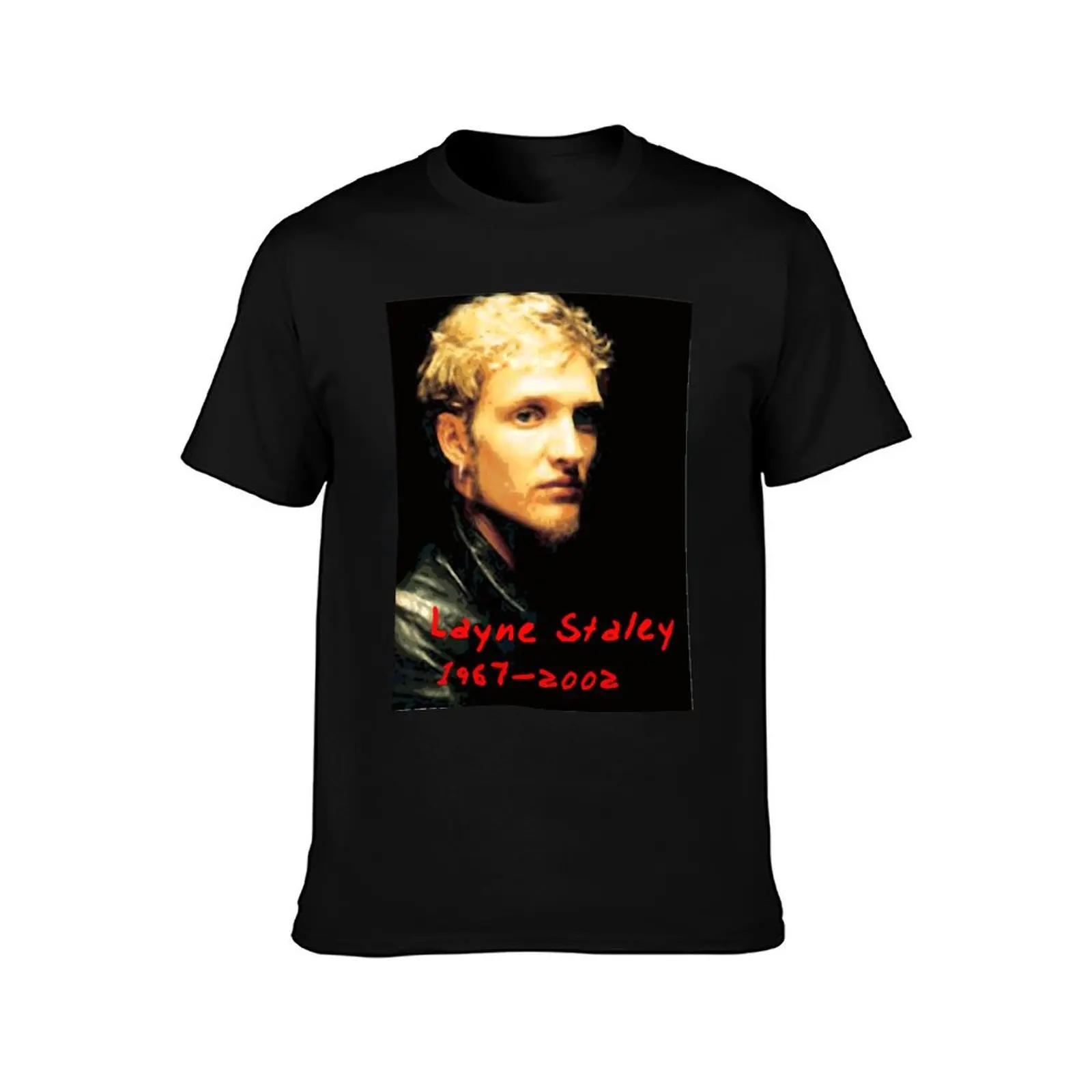 Image Layne Staley Classic essentiel T-Shirt Summer Casual Cotton Tee Oversized Streetwear Tops Vintage Graphic Print