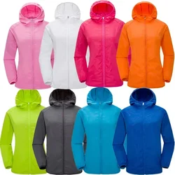 Camping Wasserdichte Jacke Männer Frauen Windjacke Männer Regenmantel Regen Jacke Männer Wasserdichte Wandern Klettern Kleidung Sonnenschutz