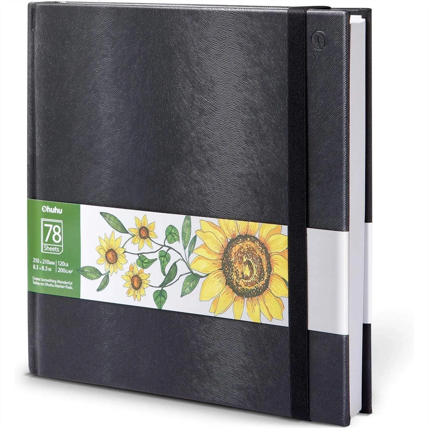 

Sketchbook Marker Paper Pad 8.3x8.3 Inch Square Art Sketch Book 78 Sheets 156 Pages 120 Lb 200 Gsm Hardcover Drawing Papers For Alcohol Markers Heavyweight Sketchpad