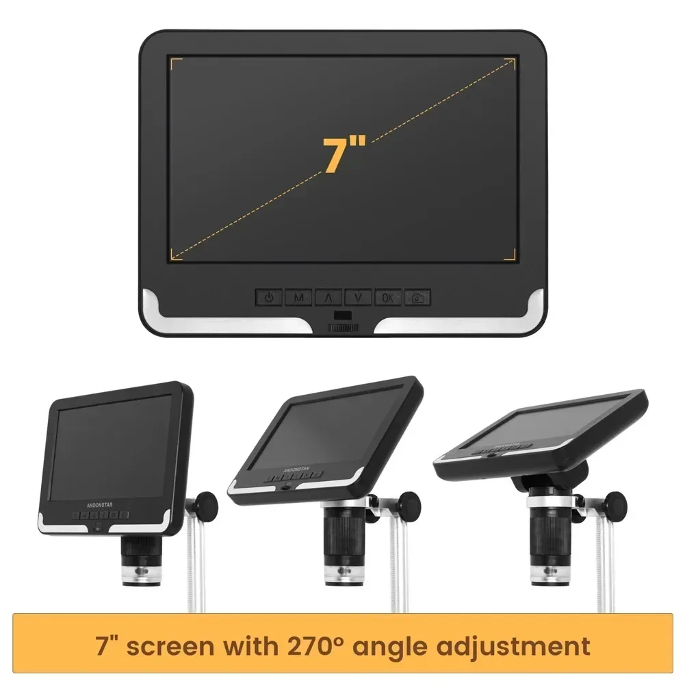 

NEW Digital Microscope Long Lens for phone Repairing SMD/SMT with 7 inch LCD Display 1080P Scope for Soldering Tools