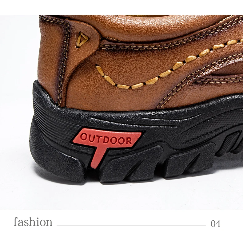 Neue handgefertigte Lederschuhe für Herren, Outdoor-Slipper, lässige Herrenschuhe, modische flache Herren-Fahrschuhe, Mokassins, Wanderschuhe – Detail 6