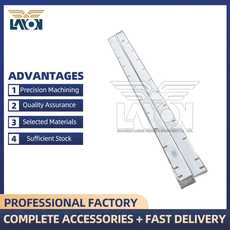 

LAYON 5PCS Roland 700 Wash Up Blade 1102x56x1mm 13 Holes, High Quality Cleaning Blade Factory Price Replacement Parts