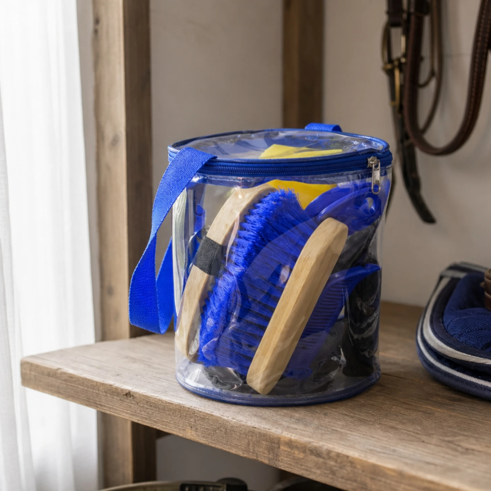 8点セット-馬のお手入れキット-キャリーバッグ付き-初心者向け-馬のお手入れキット-トートバッグ付き-長持ちする高品質