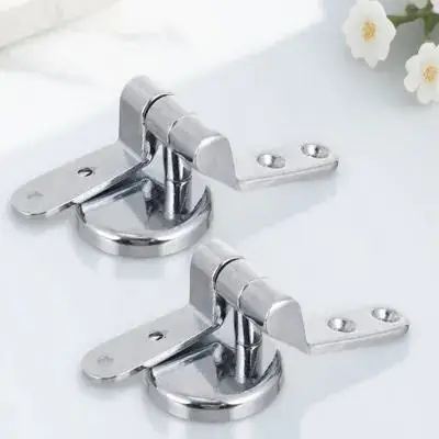 مجموعة واحدة من غطاء المرحاض من مادة ممتازة، مفصلات مضادة للتآكل ومقاومة للتآكل، مناسبة لجميع أنماط مفصل مقعد المرحاض