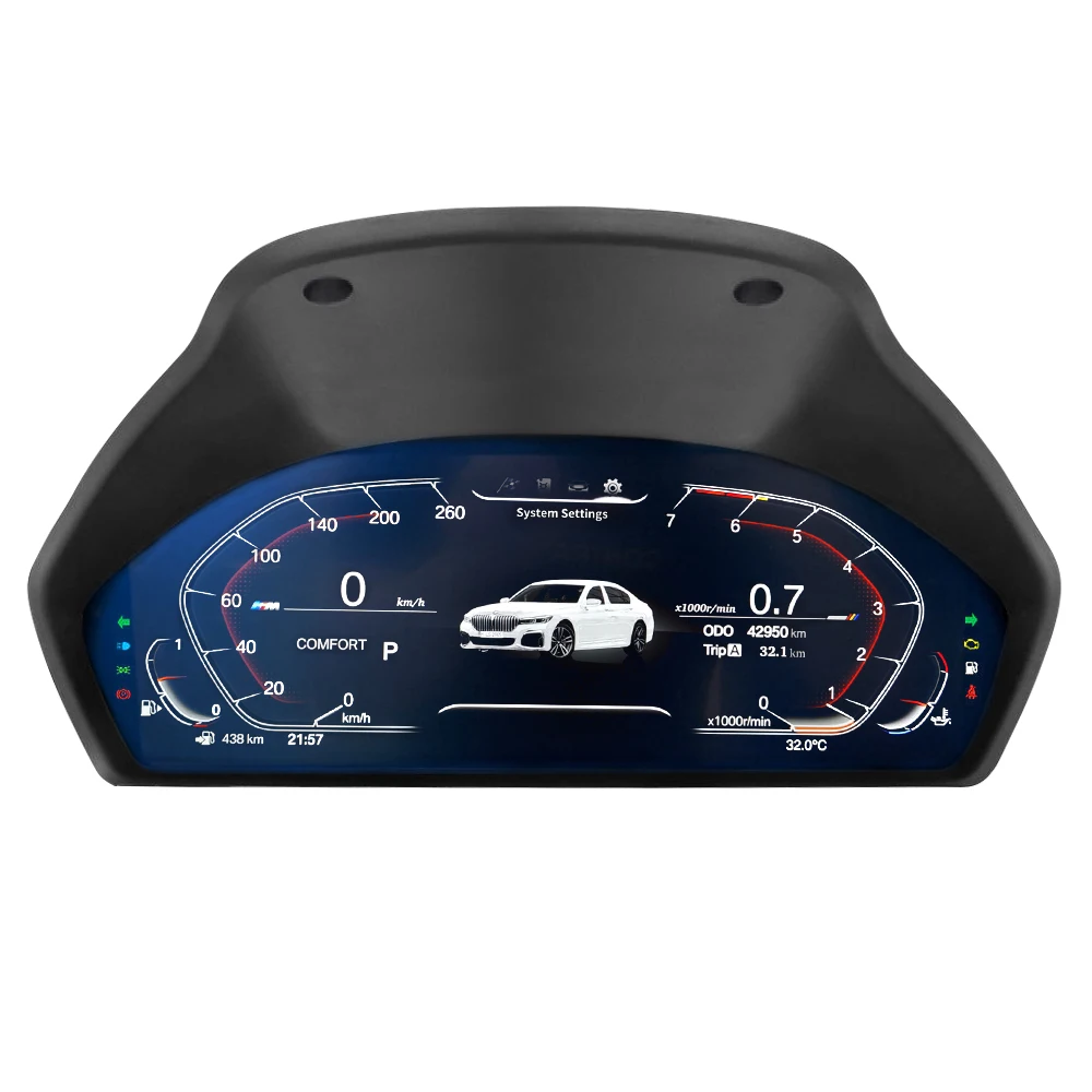 

12.3 Inch Digital Instrument Cluster 3 4 Series E90 F30 Car Information Display Speed Meter Gps Digital Car Speedometer