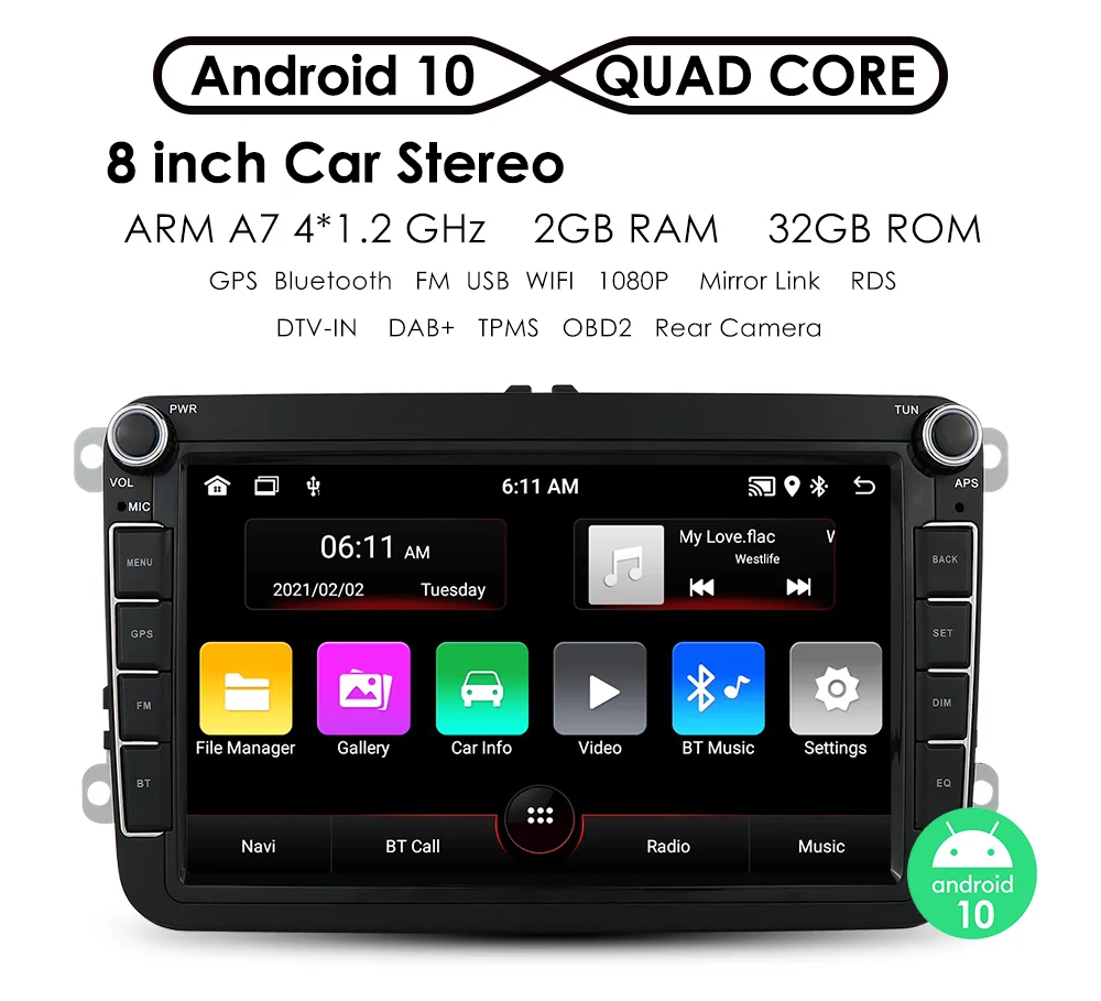 

Car Multimedia player 2 Din Car NO DVD For VW/Volkswagen/Golf/Polo/Tiguan/Passat/b7/b6/SEAT/leon/Skoda/Octavia Radio GPS DAB USB