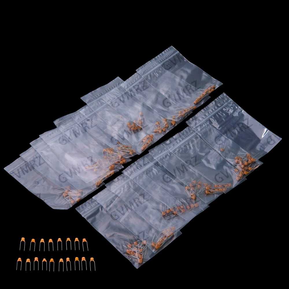 10Values 20PF-1UF 0.47UF 1UF 10NF 0.1UF 100PCS Monolithic Capacitor Pack 20PF 30PF 100P 220PF 1NF 0.22UF 0.47UF 10NF 0.1UF