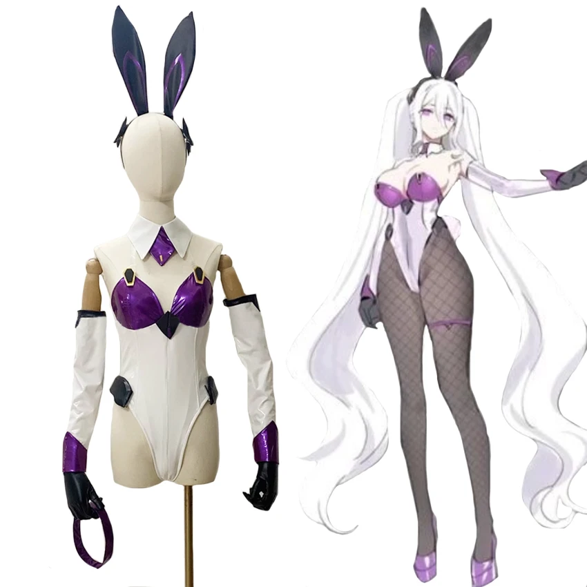 

Azur Lane USS Kearsarge Rabbit Girl Bunny Cosplay Costume Party Christmas Halloween Custom Made Any Size