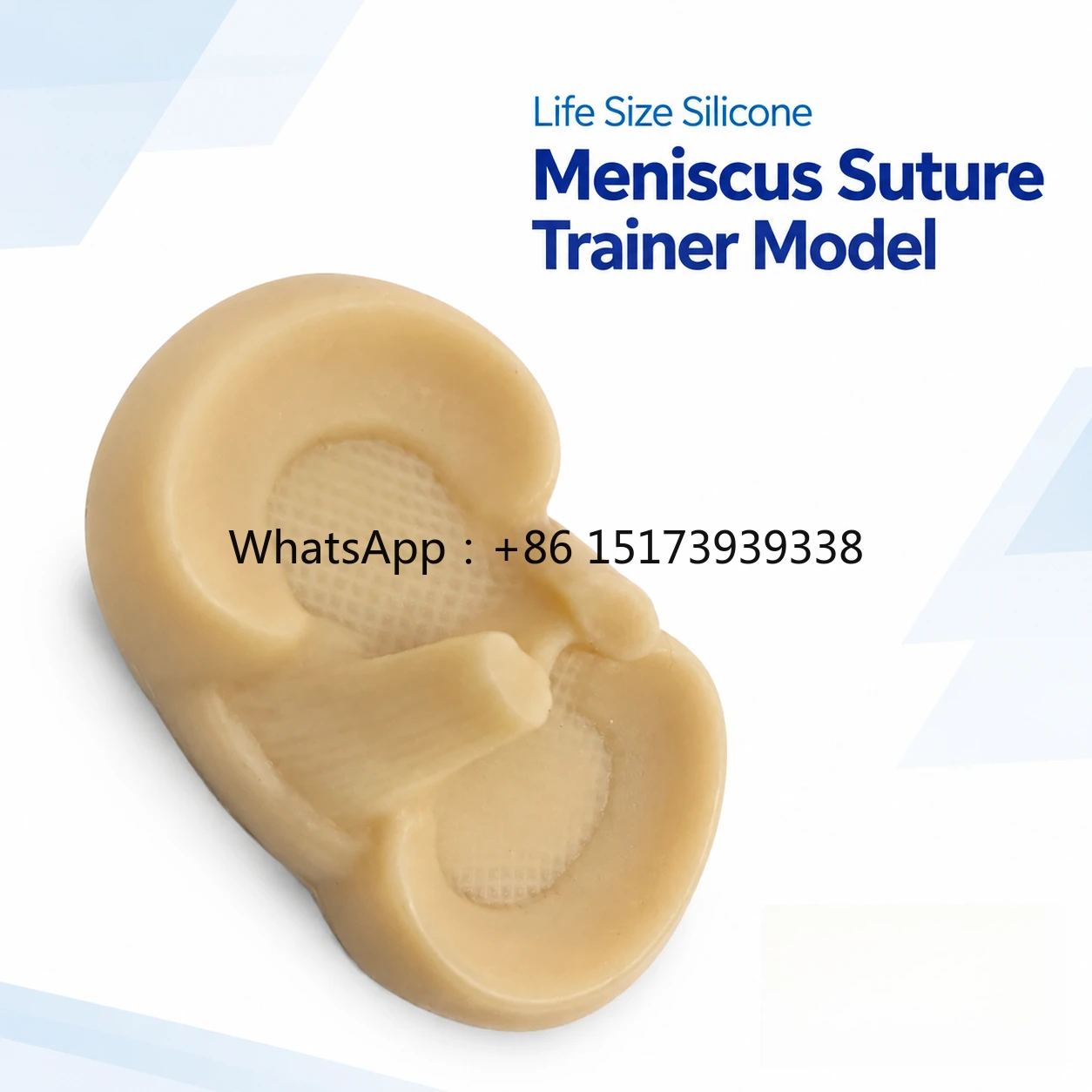 Silicone Life Size Meniscus Suture Trainer Model for Knee Surgical Skills