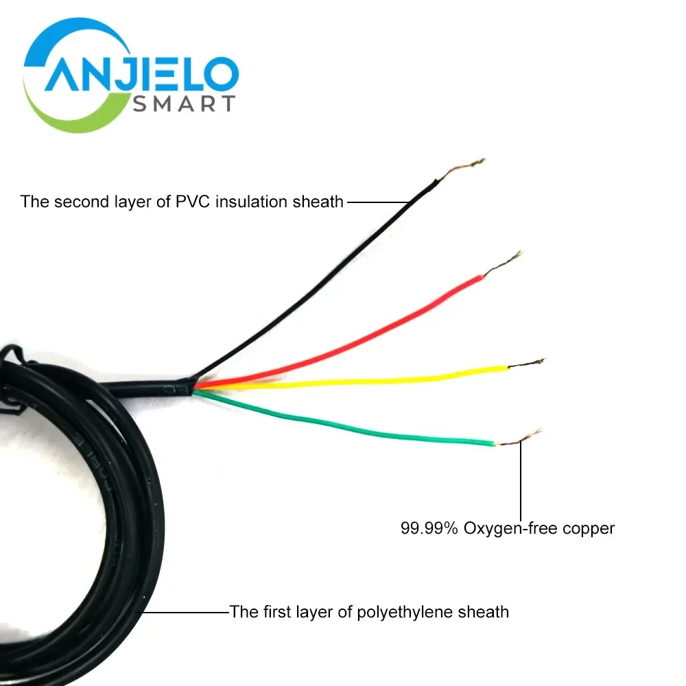 Anjielosmart Video Extend Cable RVV4x1mm² Tinned Copper Wire for Video Intercom System