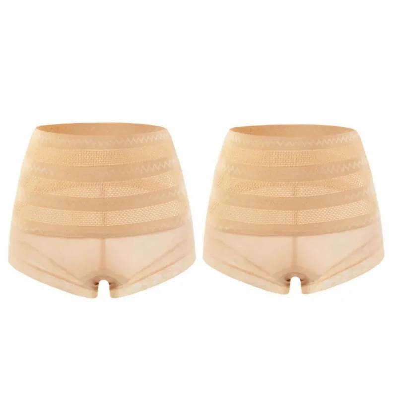 2-teiliges Set Bodyshaper Damen-Kontrollhöschen Bauchkontrolle Figurformende Unterwäsche mit Hoher Taille und Hüftlift