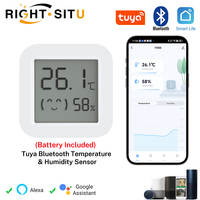 Tuya Temperature Humidity Sensor Mini LCD Digital Display Compatible with Bluetooth APP Remote Control Thermometer Hygrometer