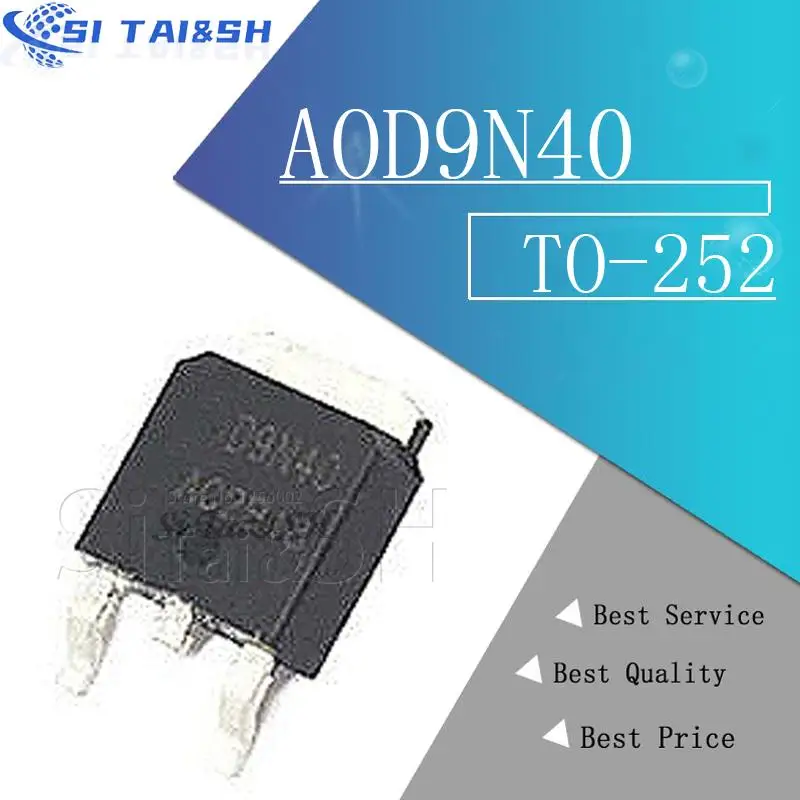 

Si Tai&SH 10pcs AOD9N40 D9N40 TO252 9N40 400V 8A new original Data system
