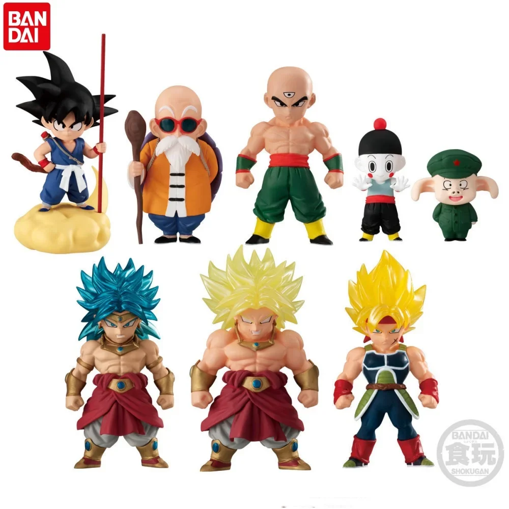 Bandai Anime Gacha Shokugan DRAGON BALL ADVERG 14 Burdock Broli Master Roshi Uron Son Goku  Action Figure Toy for Kid Model Gift