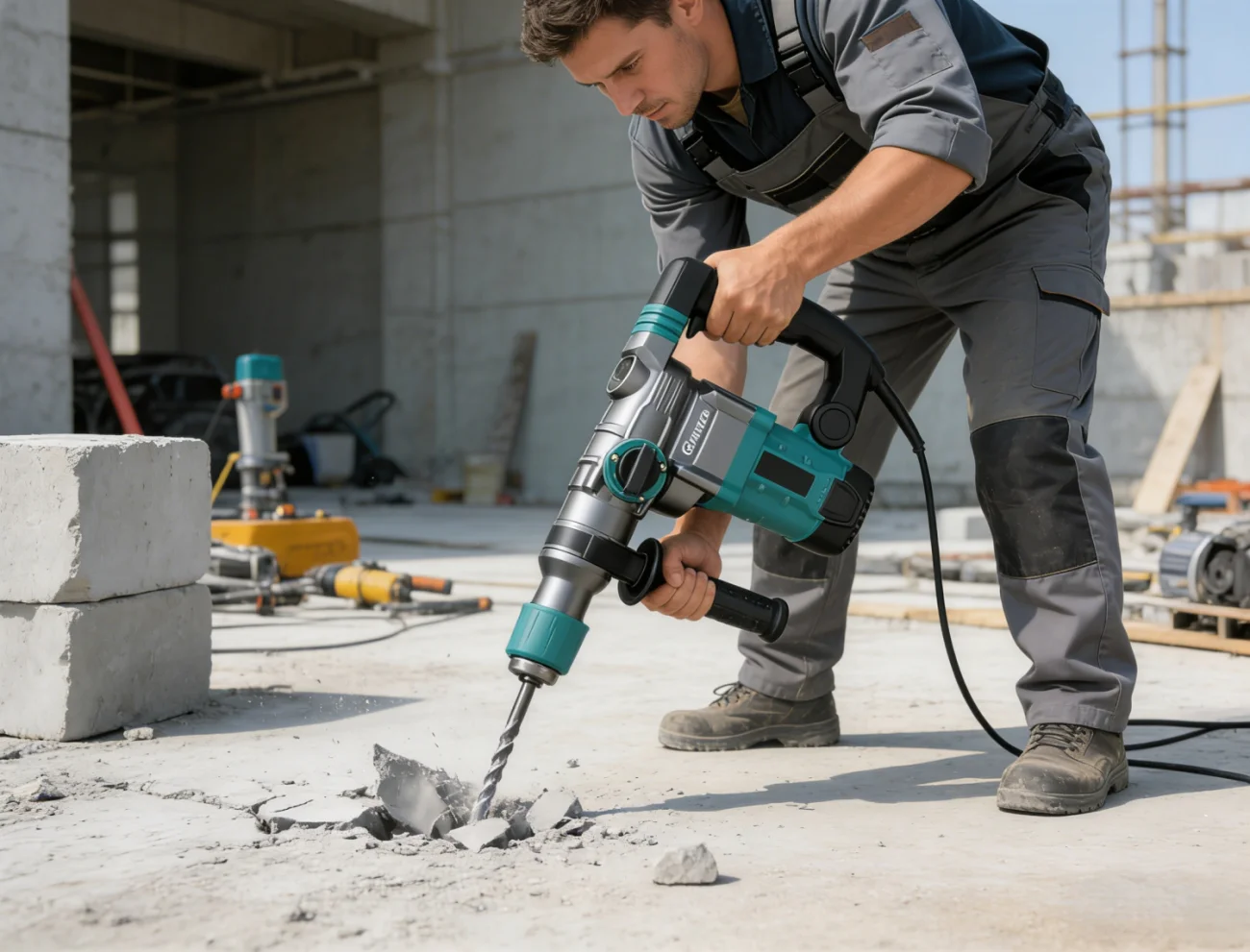 

High Power Impact Drill Electric Hammer Electric Pick Concrete Multifunctional Electric Power Tool 해머드릴 로터리 해머 드릴