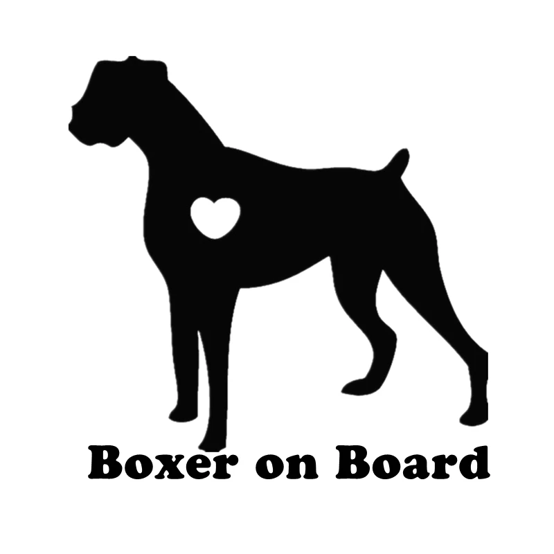 

Boxer dog on board vinyl car sticker waterproof cool waterproof removable sticker self-adhesive car decal
