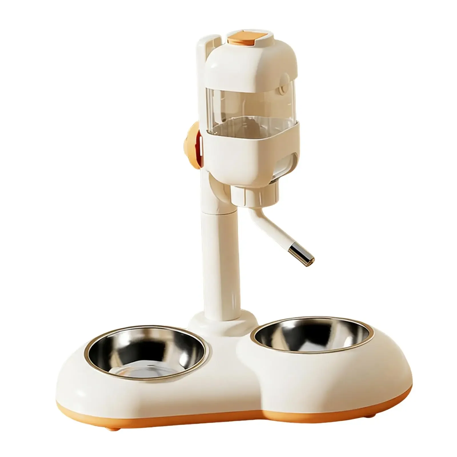 Pet Standing Water Dispenser Pet Feeder Waterer Multifunctional Food Container Cat Dog Bowl for Ferrets Bunny Puppy Cat