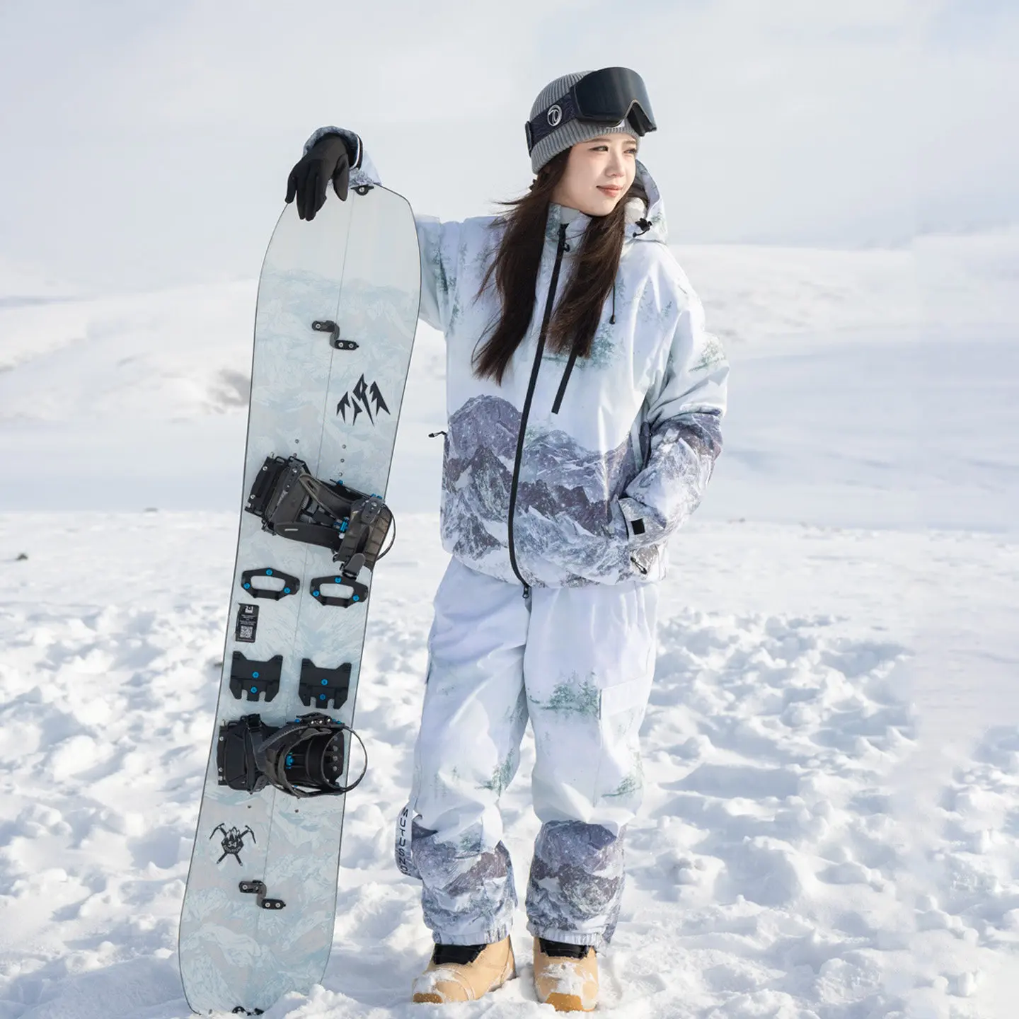 New Winter Thick Ski Suit Set Women's Outdoor Snowboard Sports Windproof Waterproof Man Warm Snow Skiing Clothes Pants Adult
