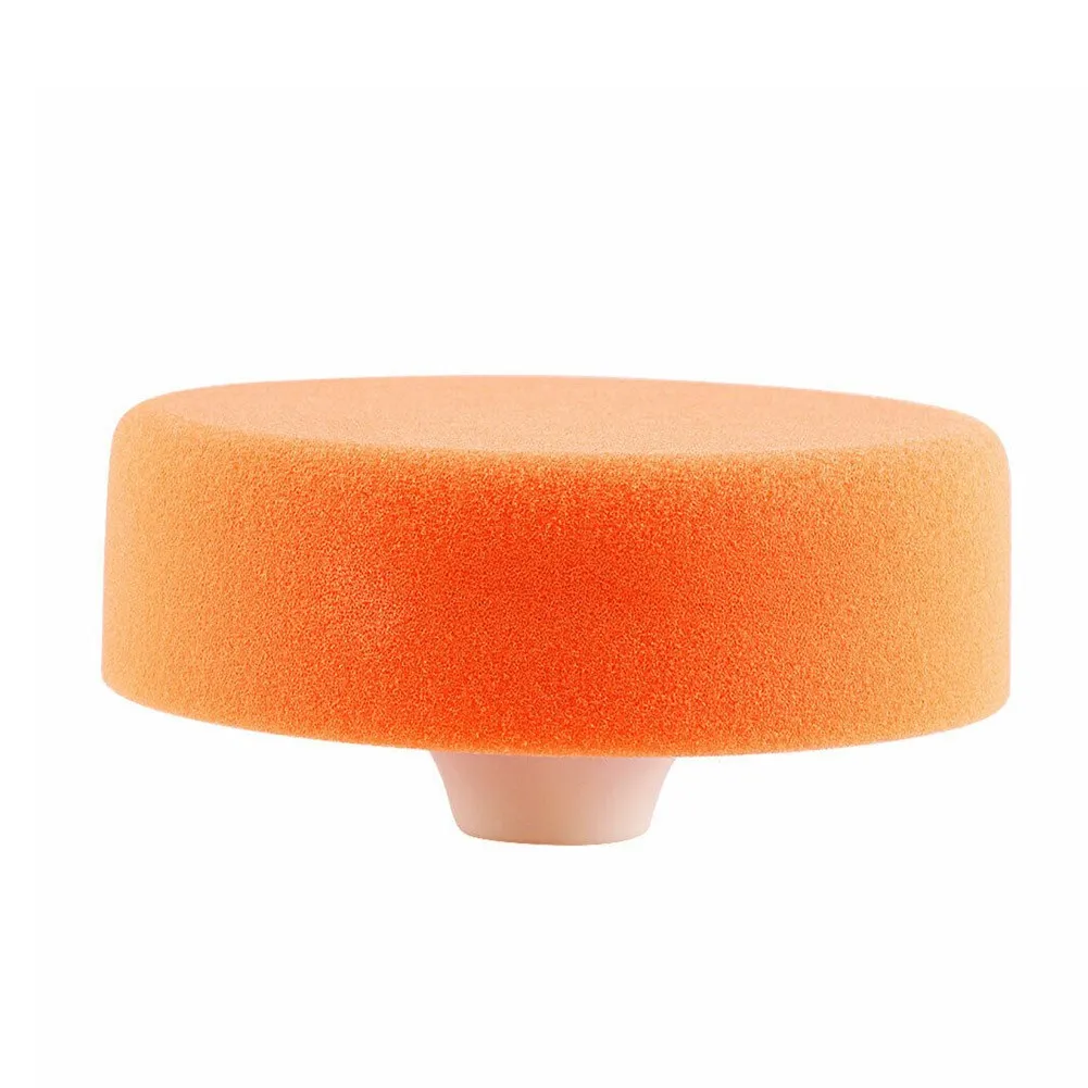 3* Orange Polishing Sponge Heads Buffing Sponge Heads Diameter 150MM/6 Inch For Car Polishing And Buffing Roundness for durable