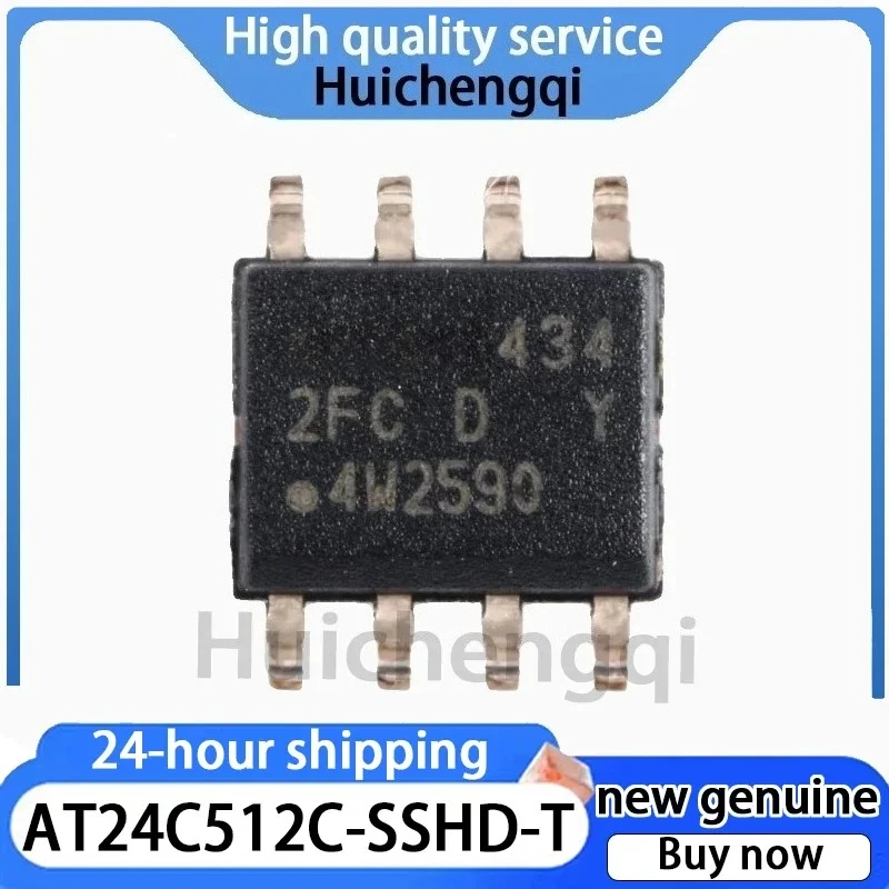 5PCS Patch AT24C512C-SSHD-T SOIC-8 Chip EEPROM 512KB I2C