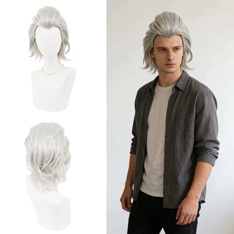 

Dr.STONE Dr. Xeno Houston Wingfield/Senku Ishigami Cosplay Wig Unisex Heat Resistant Synthetic Hair for Comic Con Costume Party