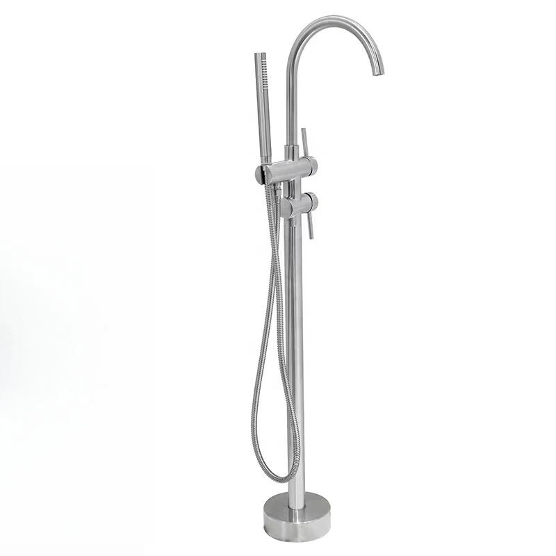 Watermark Australia Free Standing Floor Mounted Bathtub Faucet for Bathroom Stainless Steel 304 Bathtub Shower Sets