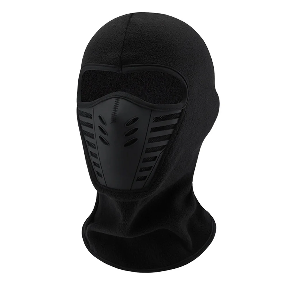 Motorcycle Mask Fleece Thermal Neck Full Face Mask Keep Warm Riding Balaclava Biker Ski Winter Windproof Dustproof Face Shield