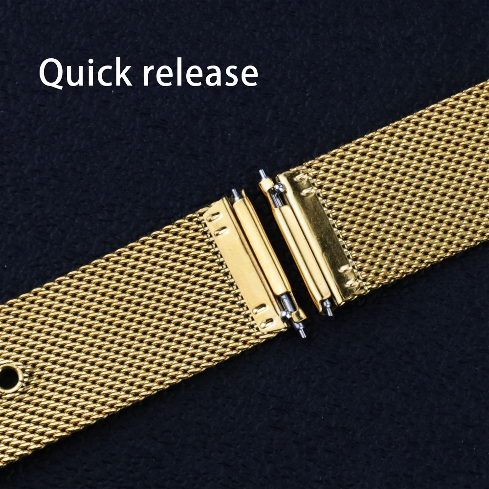 AAA High quality Quick release Watch band  Stainless steel Mesh strap 10mm 12mm 14mm 16mm 18mm 20mm 22mm ремешок для часов