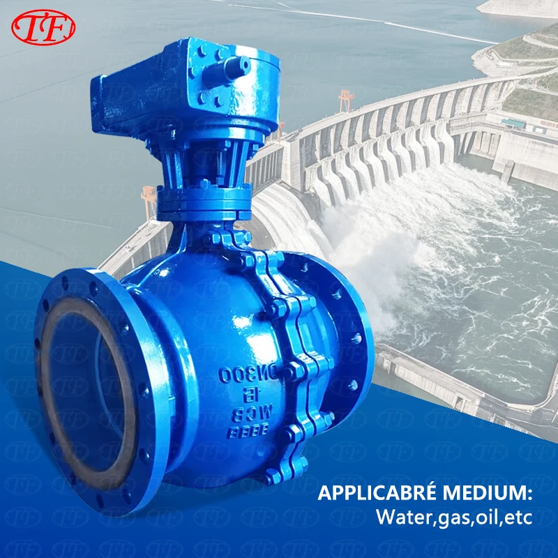 TF WCB CASTING 2 PIECE TRUNNION DOUBLE BLOCK and BLEED(DBB) BALL VALVE 150LB~4500LB Electric/Pneumatic Eccentric Half Ball Valve