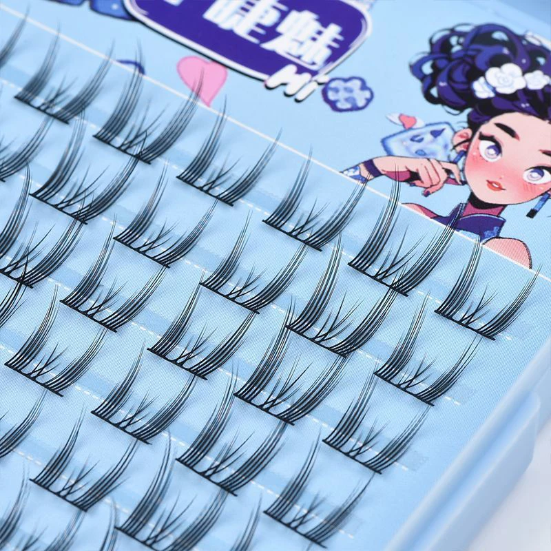 Natural Voluminous False Eyelashes, Fluffy Wispy Lash, Easy Application, Manga Eye, Daily Use 72/192/288 Clusters