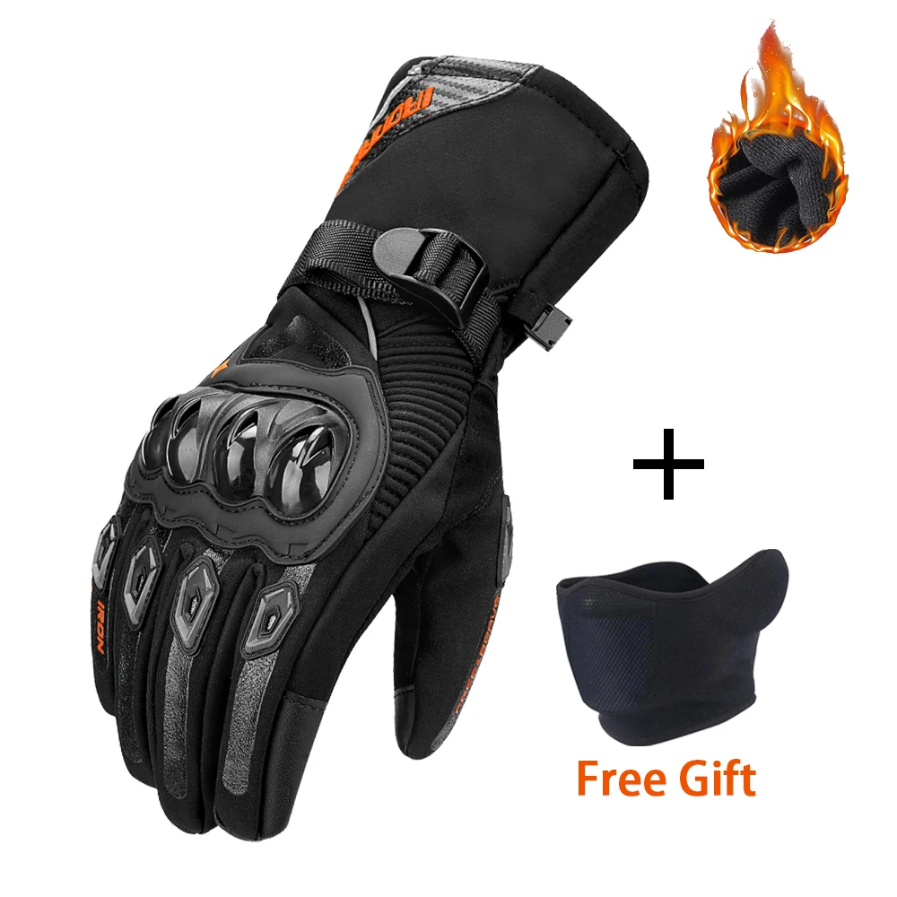 

Winter New Motorcycle Warm Gloves Windproof Warm Anti Fall Reflective Touch Screen Knight Gloves Outdoor Full Finger Gloves