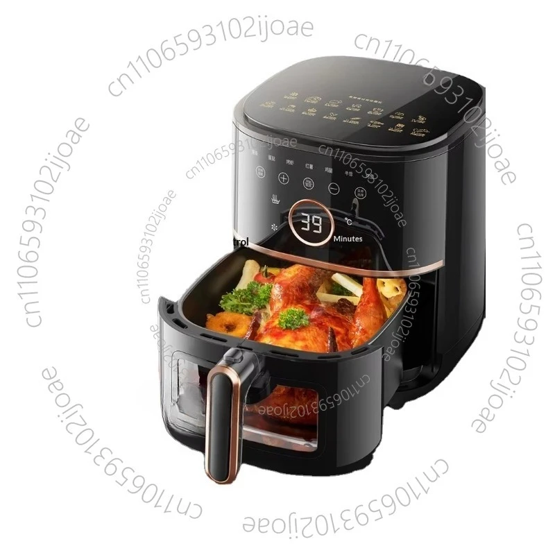Air Fryer Visual Smart Touch Screen Control Oil-free Non-stick Pan Liner Household 2024 New Oven