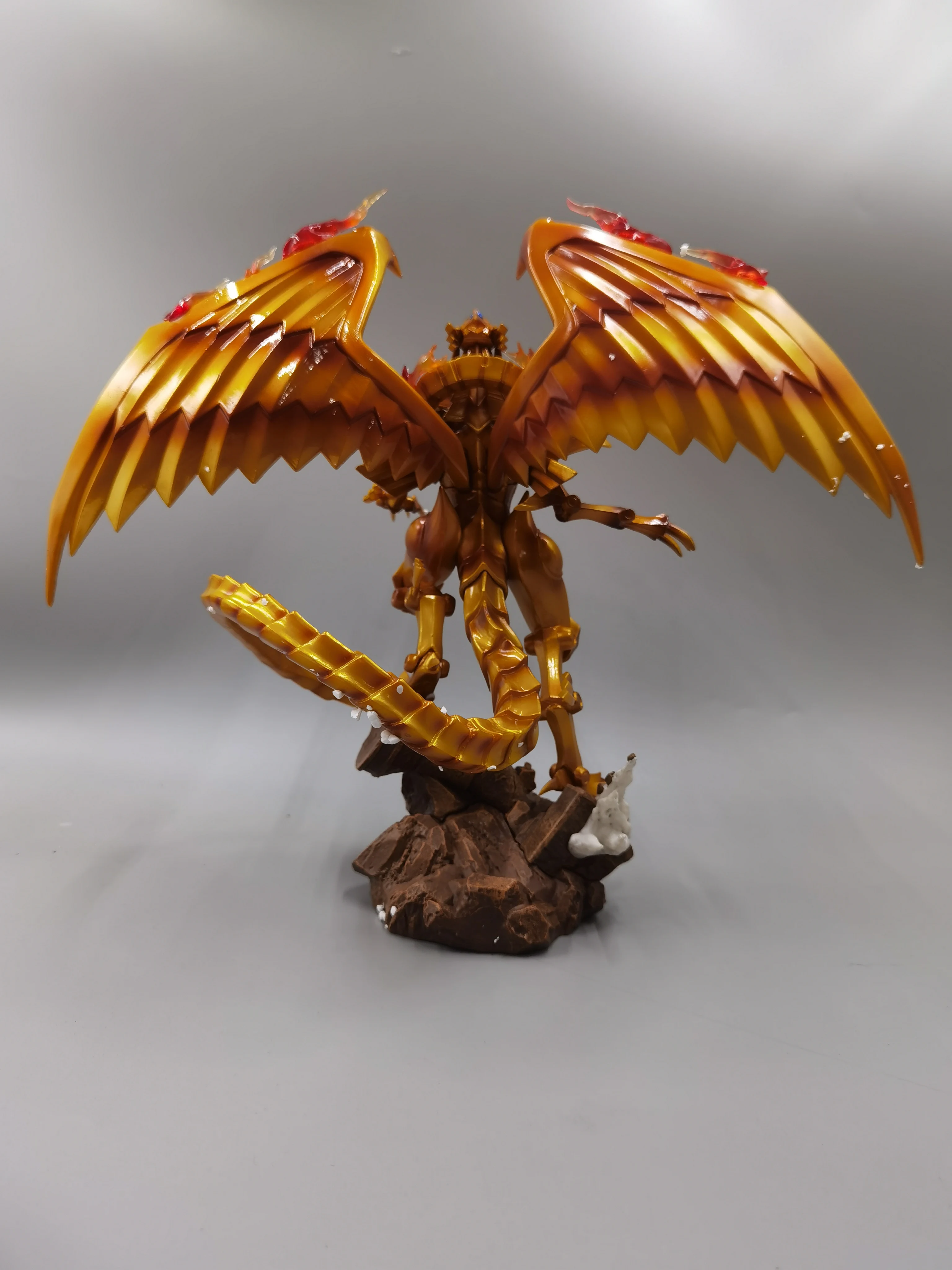 ฟิกเกอร์ยูกิโอ มังกรปีกแห่งรา ขนาด 27 ซม. รุ่น GK รูปปั้นเทพเจ้าอียิปต์ การ์ดสามเทพผี ของตกแต่ง ของเล่น