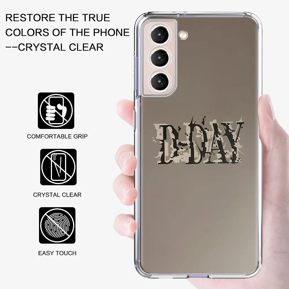 SUGA D-DAYs Case for Samsung Galaxy S24 S23 S22 S20 FE S21 Ultra S10 S10e S9 Plus S8 TPU Clear Soft Phone Cover