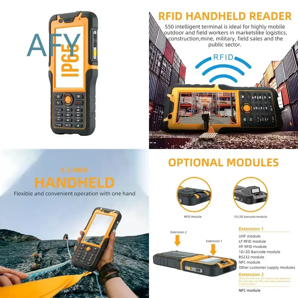 OEM S50 ES202 for Industrial Explosion-proof PDA Android Rugged Handheld Terminal 2D Barcode Scanner for Warehouse Inventory