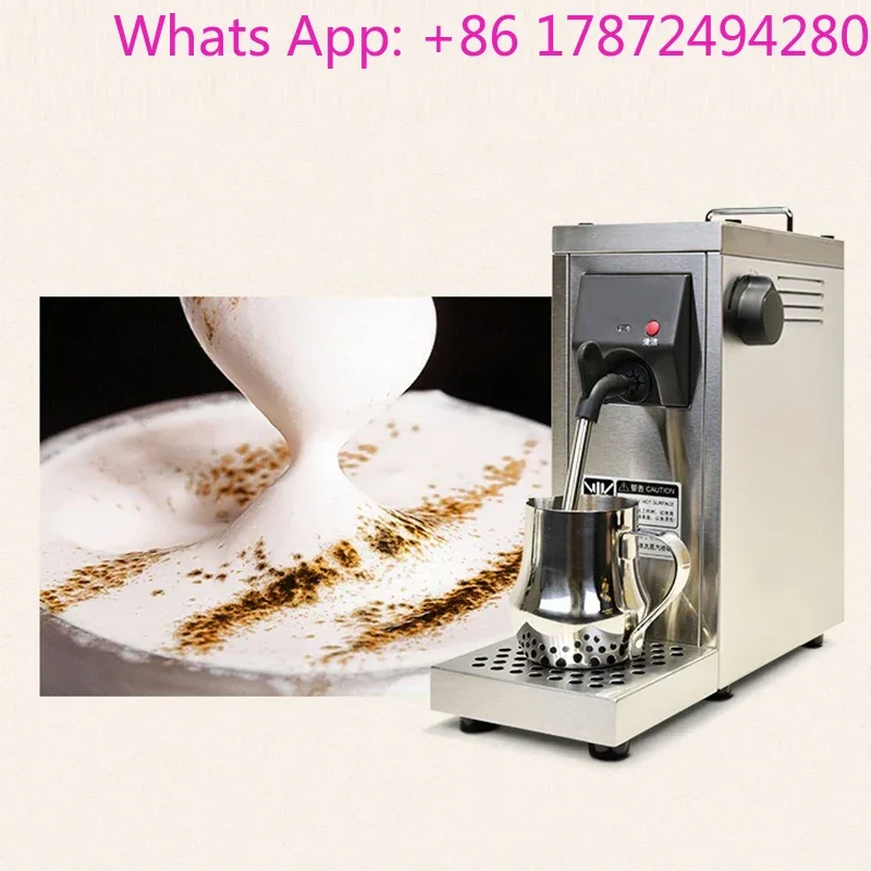 Automatic Cleaning Milk Frother 1450W Electric Steam Milk Foaming Machine Water Heating Steamer Bubble Tea Shop