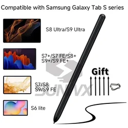 S Pen для Samsung Galaxy Tab S6 Lite S7 FE S8 Plus S9 Ультра Стилус для Samsung Pen с датчиком давления Ластик Сенсорная ручка Карандаш