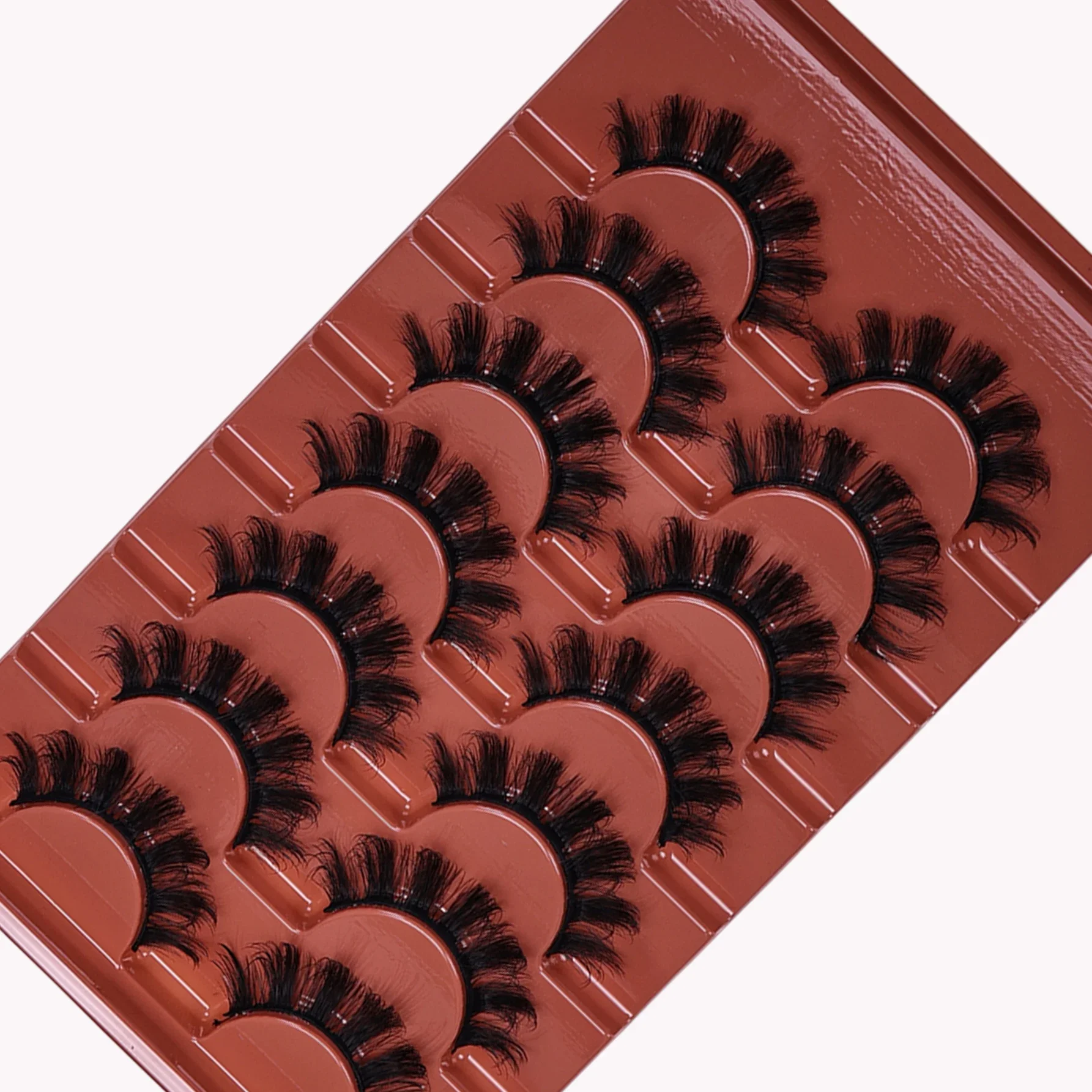 21쌍/35쌍 푹신한 가짜 속눈썹 얇은 가짜 속눈썹 두꺼운 볼륨 가짜 속눈썹 곱슬 가짜 속눈썹