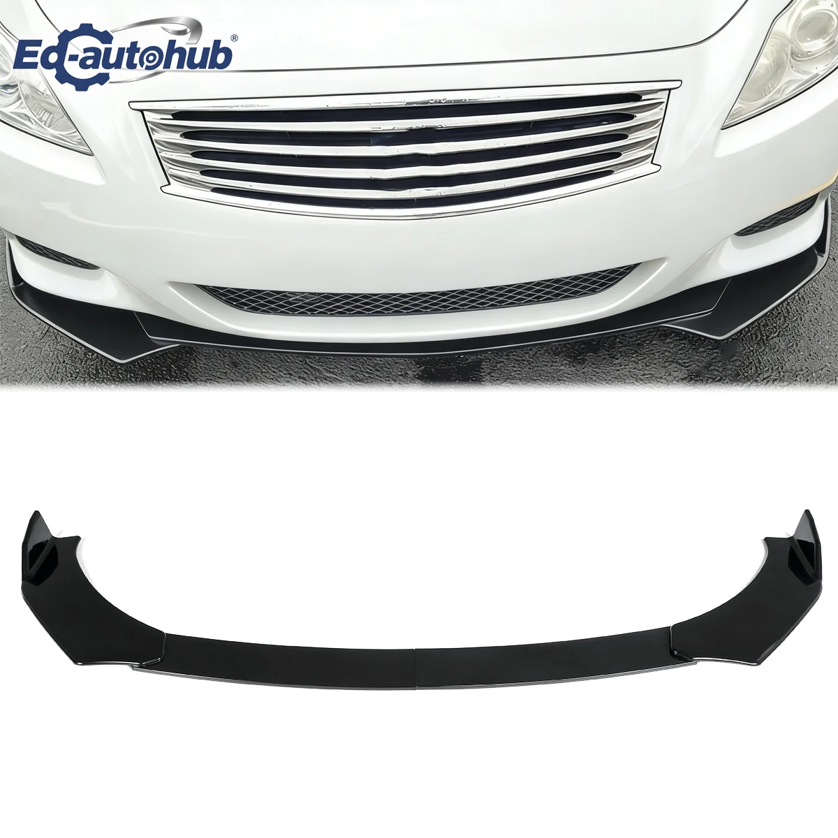 

Black Front Lip Splitter Chin Spoiler for Infiniti G37 G35 2003-2015 Coupe Sedan - Enhance Vehicle's Aesthetic & Performance