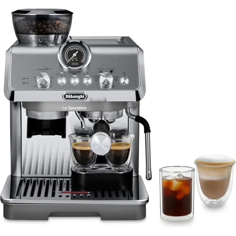 De'Longhi La Specialista Arte Evo Espresso Machine with Cold Brew, Manual Milk Frother, Barista Kit for Latte, Cappuccino