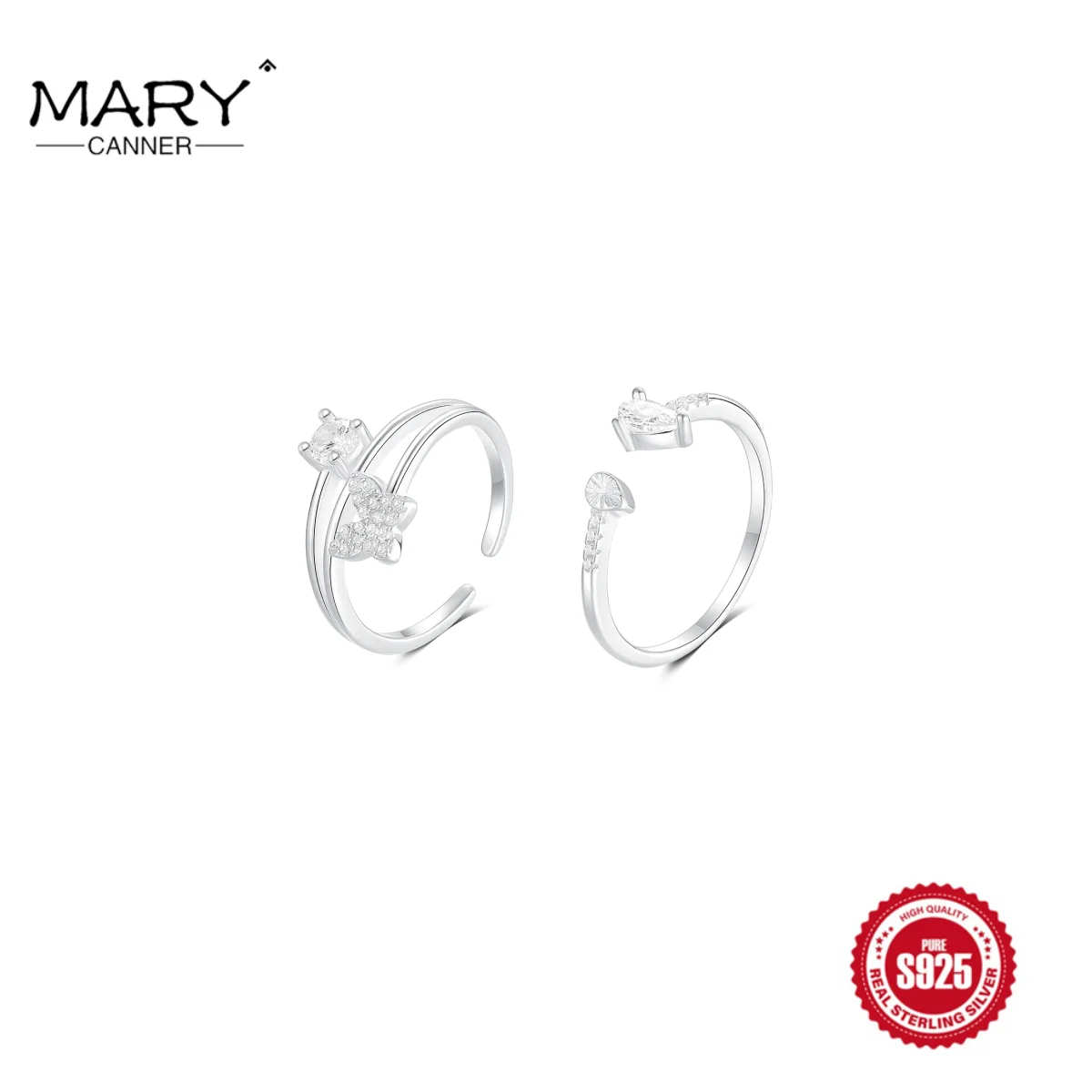 

Женское кольцо из серебра 925 пробы, в виде бабочки