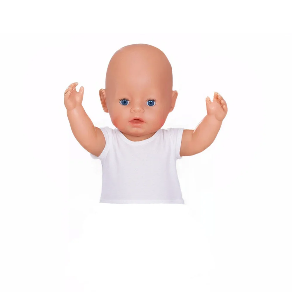 1/3BJD 인형 옷 티셔츠 우리 세대 인형 액세서리 정장 소녀와 소년 선물을위한 많은 솔리드 컬러 패션 수제 맞는