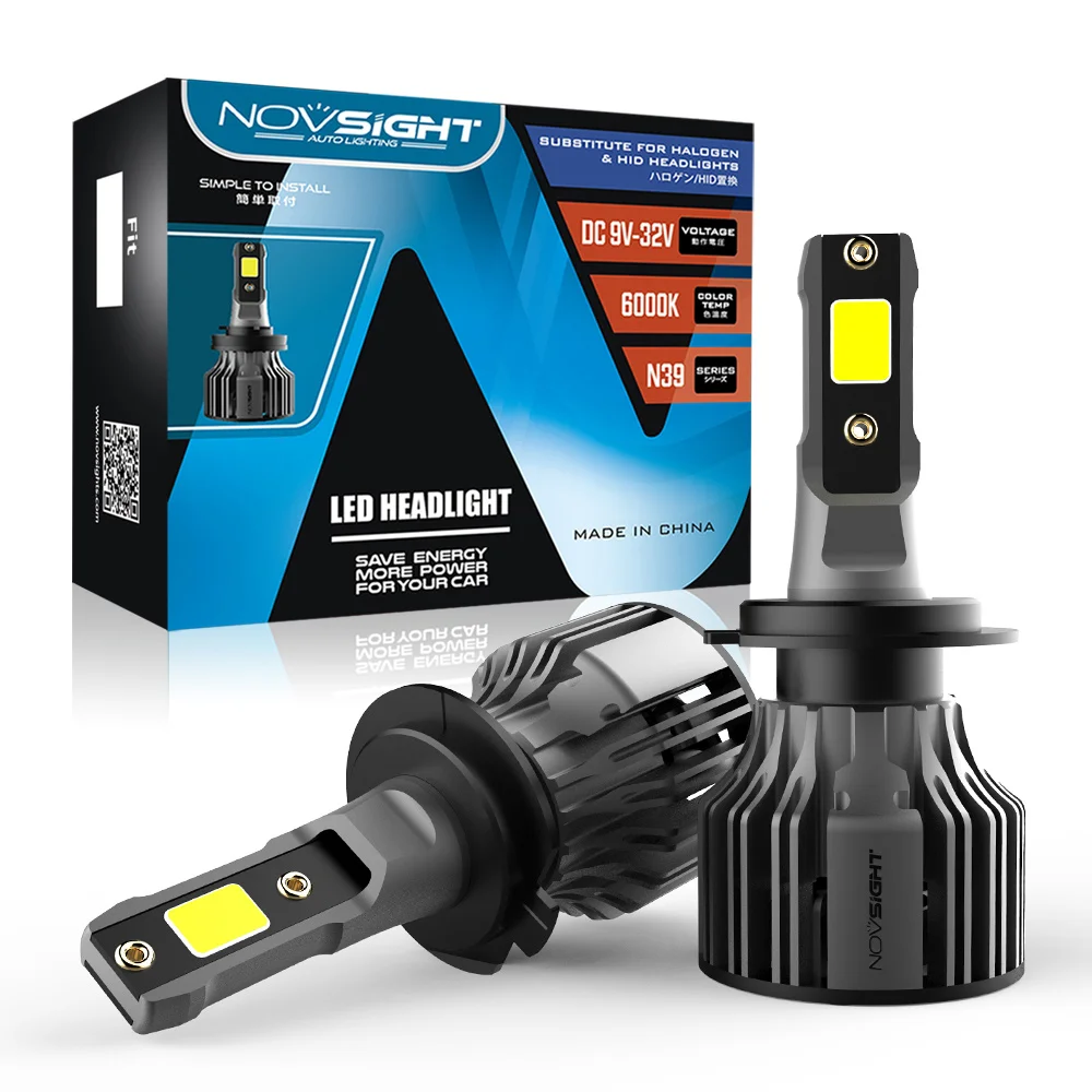 NOVSIGHT Led H7 H1 H3 H4 H11 H8 H9 9005 9006 9012 9004 9007 72W 10000LM 6000K Car Headlight Bulbs Auto Headlamp Car Accessories