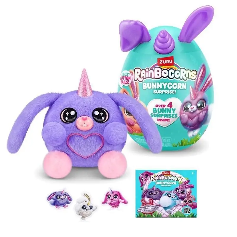 Zuru Rainbocorns Bunnycorn Sorpresa Serie 2 Muñeco de Peluche Bunnycorn Caja Sorpresa Huevo Coleccionable Lindo Regalo Para Niñas