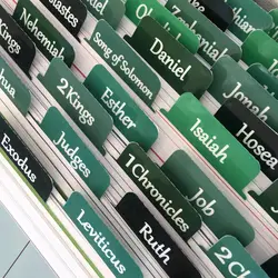 Bible Tabs Large Print Laminated Bible Tabs for Women and Men Easy to Read Bible Book Tabs for Study Bible Index Tabs Green
